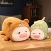 35/45/55 см кавайная свинка плюшевая игрушка-подушка милая пухлая свинка мягкие игрушки кукла свинка поворачивается динозавр плюшевый мишка мягкие игрушки