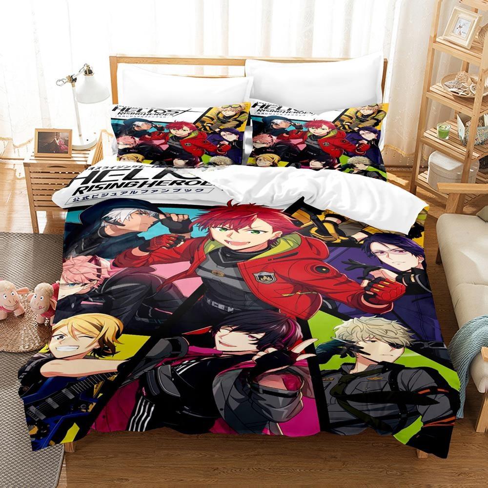 3D Cartoons Game Helios Rising Heroes Bedding Collection Single Twin Full Queen King Size Bed Collection Adult Kid Bedroom Duvet Cover Collections