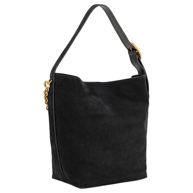 MICHAEL KORS Nolita Metal Chain Swedish Decoration Cowhide Bucket Bag Shoulder Bag Large Women's Black