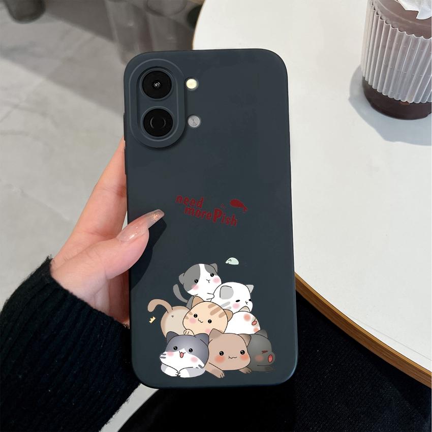 Для Tecno Spark Go 3 2 1S Чехол Spark 30 40 40C Обложка Pova 7 Pro Neo Ultra Сумки для телефона Милая Сова Кошка Мягкий Жидкий Силикон Противоударный Чехол Для Tecno Чехлы