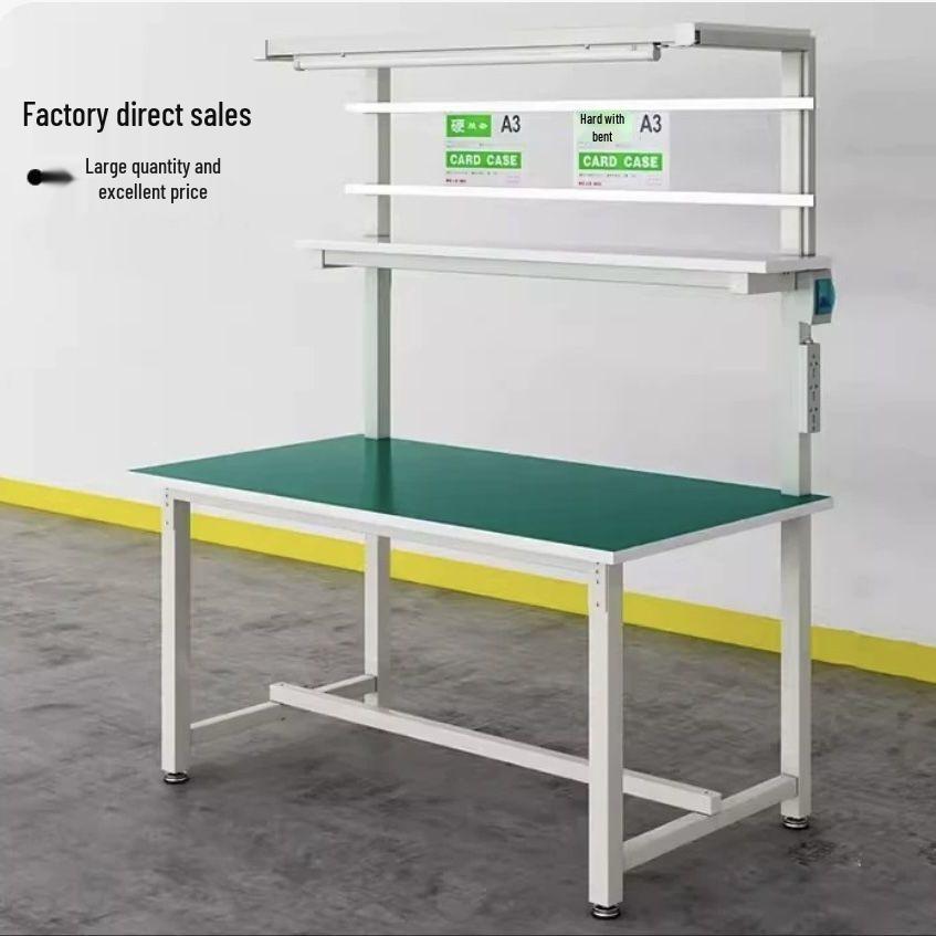 Heavy-duty Anti-static Workbench with Lights for Assembly and Maintenance Tasks