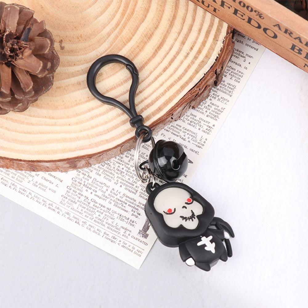 Skeleton Halloween Ghost Cartoon Keychain Halloween Skeleton Ghost Keychain Phone Bag Hanging