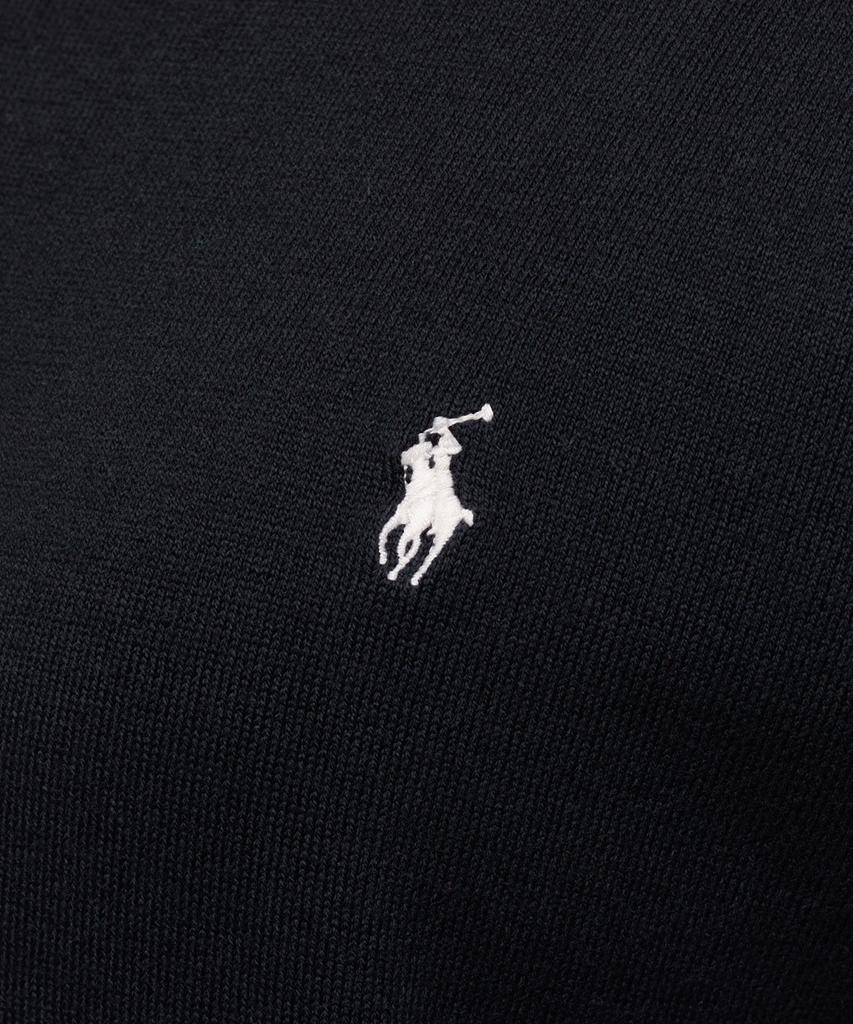 POLO RALPH LAUREN W Cotton Blend Short Sleeve Sweater - Black