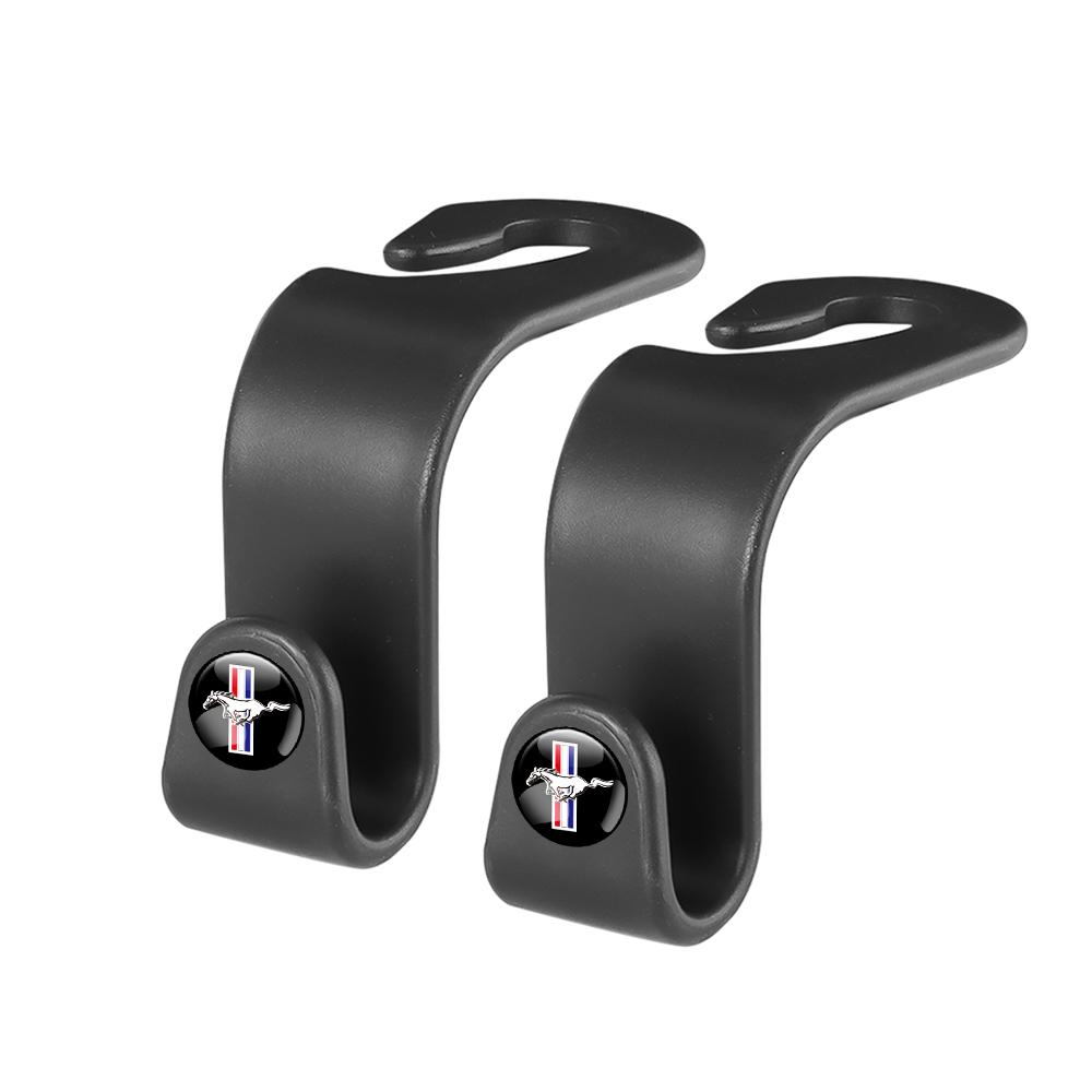 For Ford Mondeo Focus 2 Mustang Fusion Ghia Kuga 2/4PCS Car Seat Headrest Storage Hanger Auto Organizer Holder Hook Center Cover