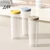 Dry Food Dispenser Airtight Spaghetti Storage Container, Clear PP Rotate Open Noodle Organizer, Keeper Moisture Proof Preservation Bin for Pasta
