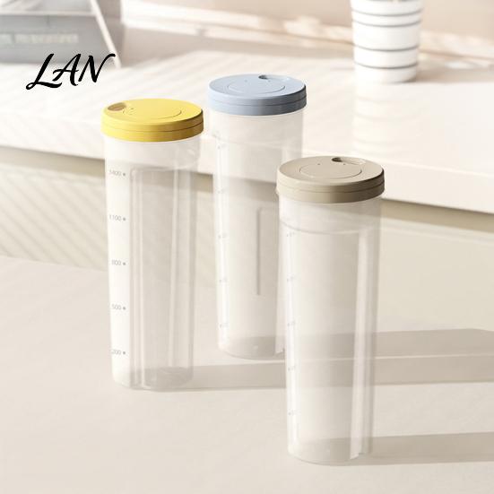 Dry Food Dispenser Airtight Spaghetti Storage Container, Clear PP Rotate Open Noodle Organizer, Keeper Moisture Proof Preservation Bin for Pasta
