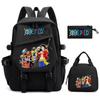 3Pcs/set Anime One Piece Computer Backpack with Lunch Bag Pencil Case for Girl Boy Teenager Best Gift High Quality Schoolbag Men Women Leisure Bag