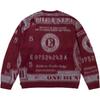 Supreme Свитер с деньгами бордовый