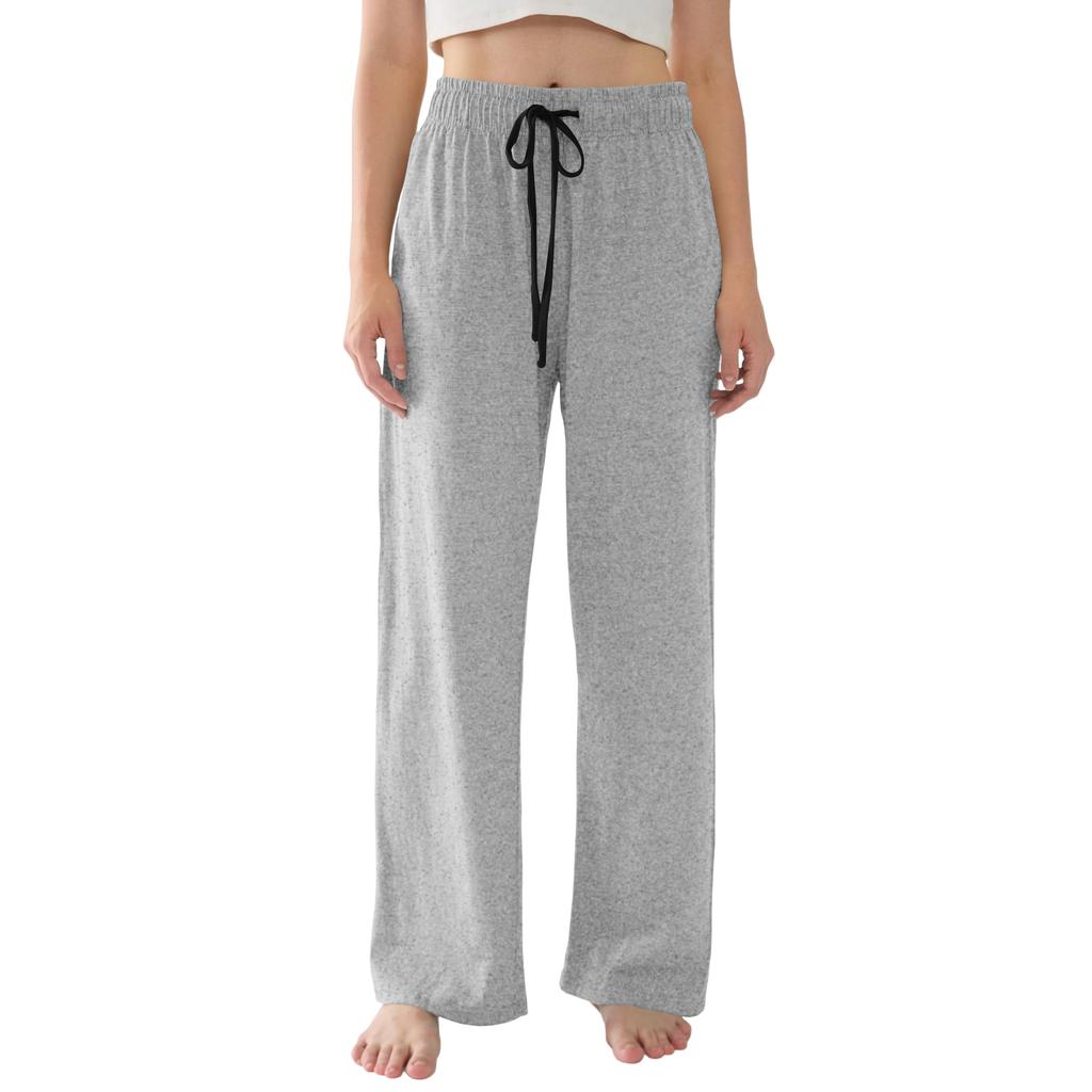 Женские пижамные брюки Легкие Повседневные Удобные Брюки Палаццо Одежда для сна Домашняя одежда Брюки с карманами