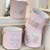 Round Shape Dirty Clothes Basket Cartoon Sundries Storage Basket Laundry Hamper  for Home