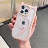 3D Cat Ear Magnetic Charging Case for IPhone 17 16 15 14 13 12 11 Pro Max 16 Plus 12 13 Mini 17Air Transparent PC TPU Armor Cover