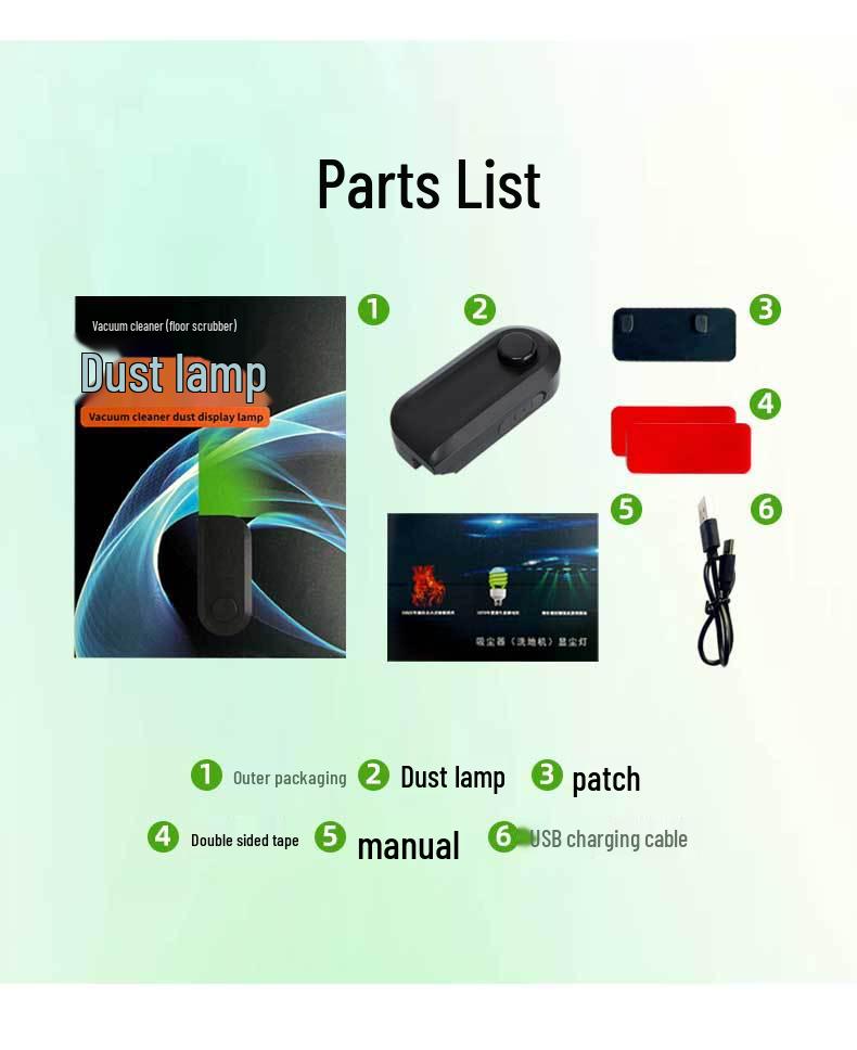 Compatible Dust Detection & Charging Indicator Light for Dyson, Tineco, Xiaomi, Dreame Vacuum Cleaners and Floor Washers