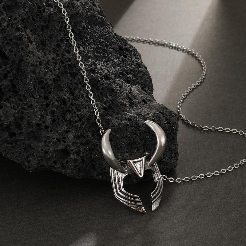 Европейский и американский кулон с головой быка, уличный хип-хоп, ретро, ​​простая мода, в стиле панк, ожерелье с рогом быка, аксессуары