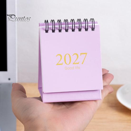 Маленький ежедневник-планировщик на 2027-2028 годы, мини-календарь-планнер на стол, 18 месяцев, с января. Милые канцелярские принадлежности на 2027 год до июня.