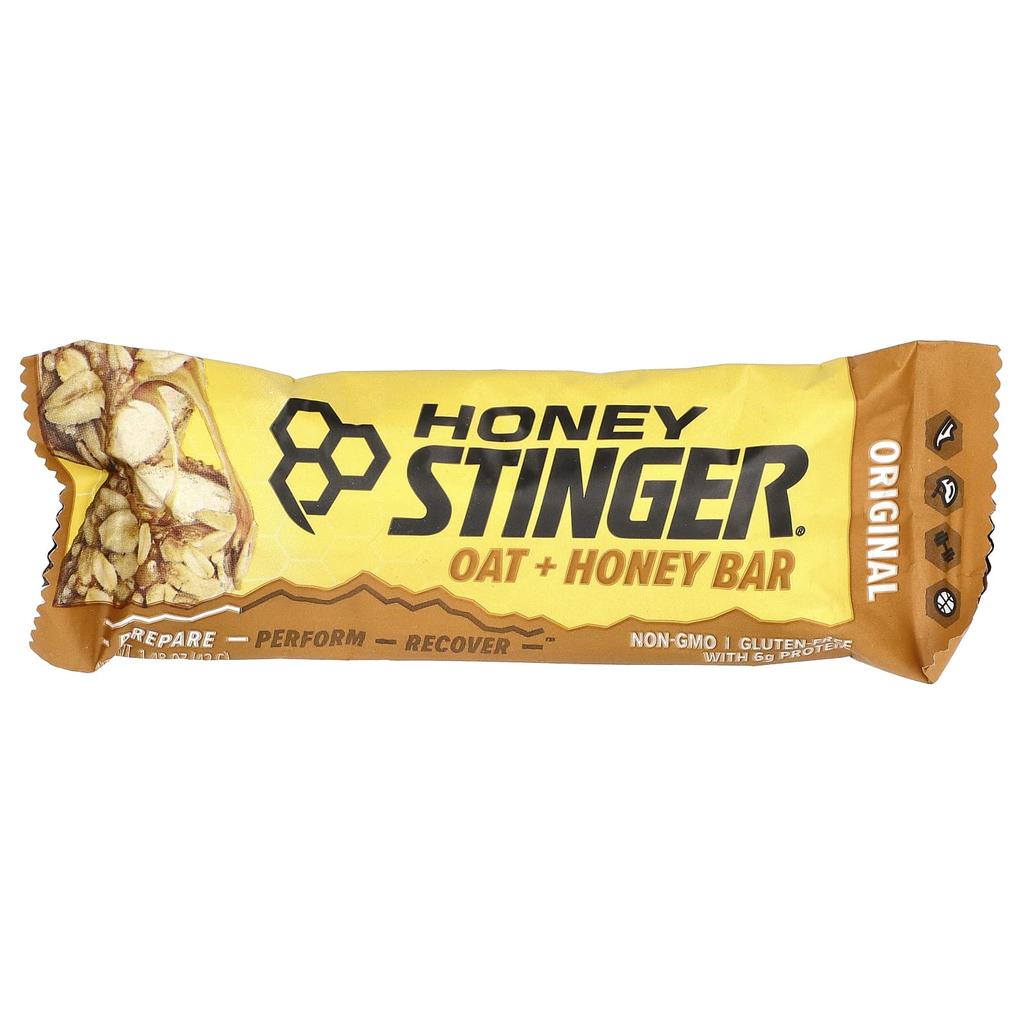 Honey Stinger, Oat + Honey Bar, Original, 12 Bars, 42 G (1.48 Oz) Each