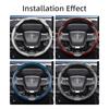 Suitable for Toyota Carbon Fiber Texture Steering Wheel Cover with Segmented Quick-Release Design, Durable, for Rav4 Hilux Camry, Yaris Corolla Cross