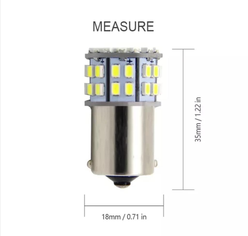 Super Bright 24V S25 Truck Marker Ball BA15S 1156 LED Single Ball Side Marker