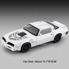1:Модель автомобиля-игрушка Firebird Hellcat в масштабе 32, металлическая литая, со звуком и светом, модели с амортизаторами, коллекция, подарок для детей
