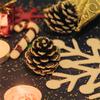 9Pcs/set Home Supplies Party Hanging Ball Christmas Tree Ornament Pinecone Pine Nuts
