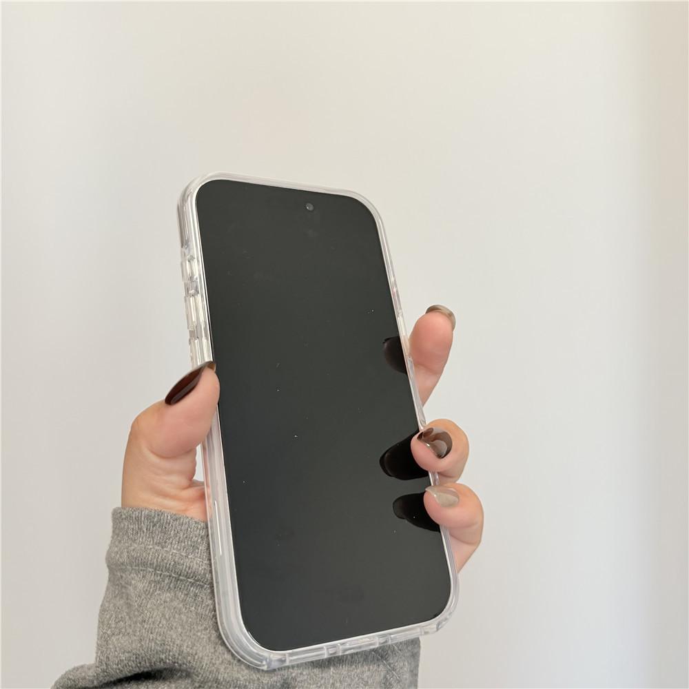 Розовый чехол для iPhone в горошек в корейском стиле: Защита от падения, 16Pro Магнитный, 15PM Медведь-подставка, 14/13 Матовый