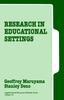 Книга Research In Educational Settings