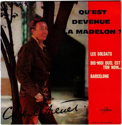 7-дюймовая пластинка CHARLES TRENET QuEst Devenue La Madelon ESRF1277 Columbia 1960 Франция Поп Б/у