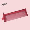 Large Capacity Pencil Case 2PCS Case, with Zipper Opening, Transparent Mesh Quick Access Fabric Organizer, Lightweight Storage Bag for School