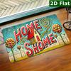 Rectangular Doormat 1pc, Home Sweet Home, Welcome Doormat, Non Slip Easy To Clean Entrance Rug, Perfect for Kitchen/ Bathroom/ Porch/ Living Room/ Bar