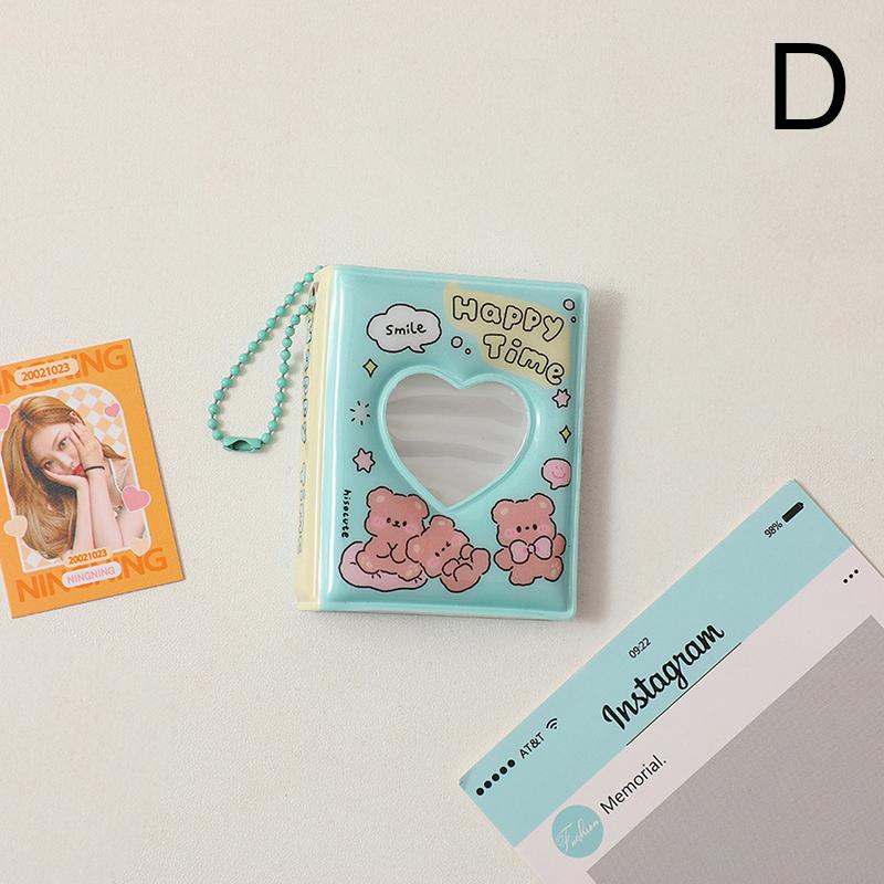 Мини-фотоальбом ПВХ Прозрачный держатель для карточек с именами 32 кармана Kpop Card Binder Мини-книга для коллекционирования фотографий айдолов