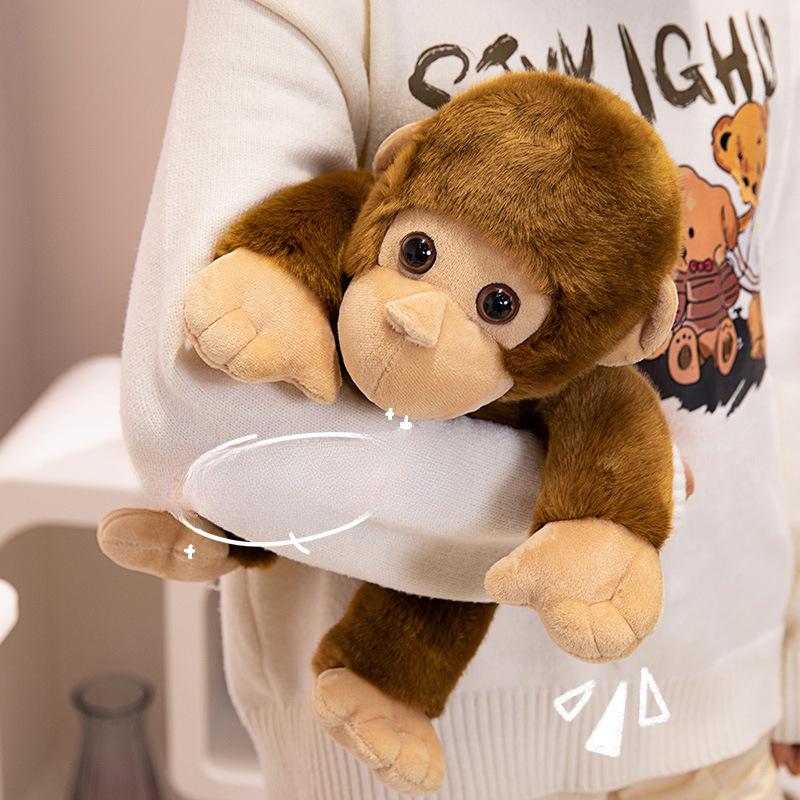 Обезьянка плюшевая игрушка кукла орангутан кукла животное поддельная модель украшение кукла мальчик и девочка детский подарок