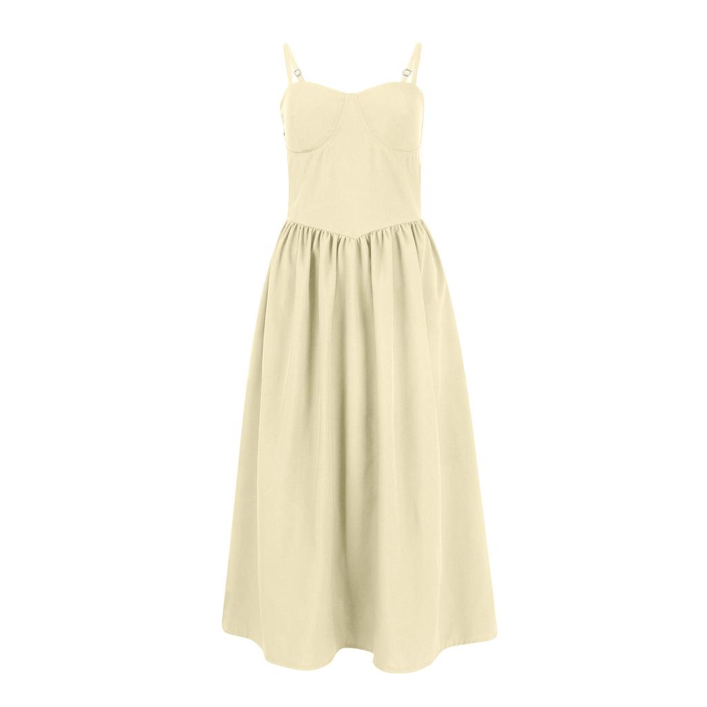 Женское летнее сексуальное платье средней длины с тонкой талией, юбка на подтяжках для женщин