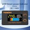 6139 Waterproof Intelligent Digital Display Voltage, Power, Capacity Indicator Acid/Ternary Lithium/Iron Lithium BatteryDC7-100V