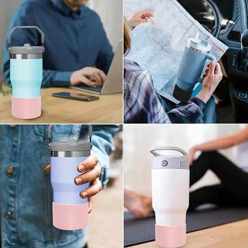 Силиконовый держатель для стакана с дном, подходит для термокружки Stanley Adventure Quencher 40 унций, бутылки Stanley IceFlow с откидной крышкой и соломинкой 30 унций, 5 держателей для стаканов