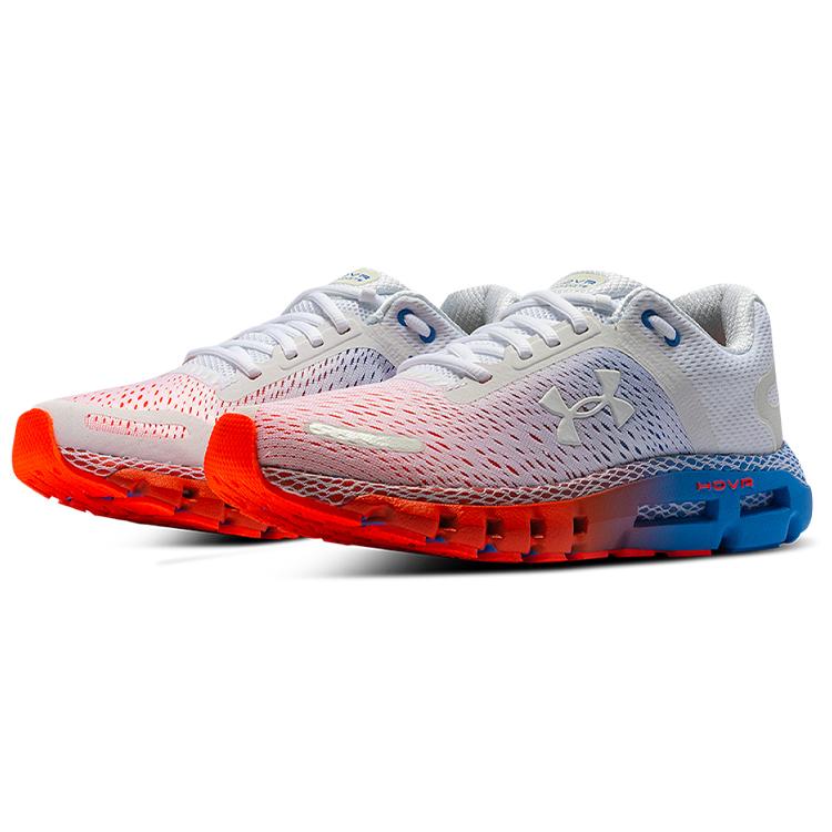 Under Armour Infinite 2 Удобная ткань Низкие беговые кроссовки Женские Белый Красный Синий 3025229-101