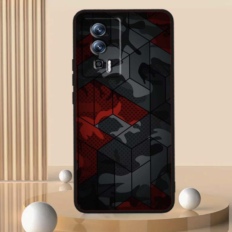 Креативный чехол для телефона с камуфляжным рисунком для Xiaomi Redmi 12 13C 12C 13 10C 9T A2 9A 9C 7A Note 10S 8T 10 9 8 Pro 4G 5G Черный