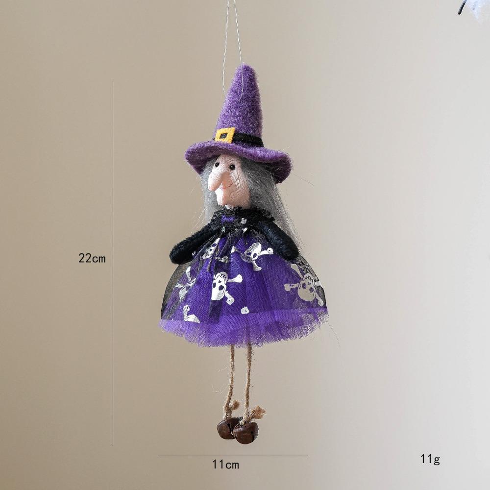 Ghost Witch Drop Ornament Multicolor Hang Decorative Dolls Halloween Hanging Decoration Gift
