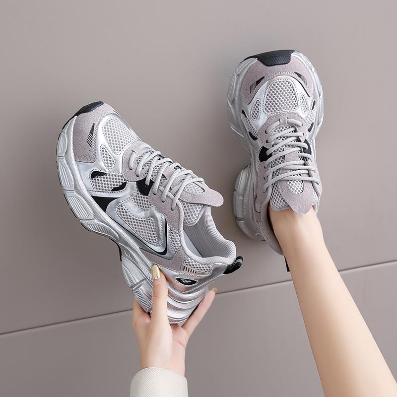 Daddy Shoes, женская весенняя новая нескользящая легкая повседневная обувь на толстой подошве, женская спортивная обувь с увеличением размера