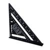 7in Black Carpenter Triangle Square Imperial Aluminium Alloy Woodworking Triangular Right Angle