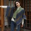 Ethnic Style Shawl for Women To Wear When Traveling and Taking Photos Mohair Wool Knitted Large Cloak  New Autumn and Winter Scarf