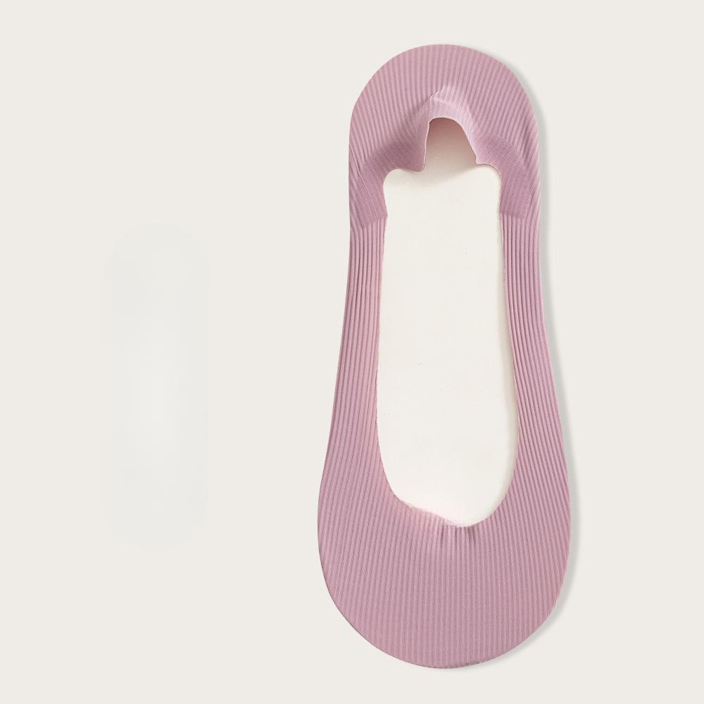 Женские летние тонкие хлопковые носки-подследники, невидимые, с силиконовой нескользящей пяткой, с мелким вырезом.