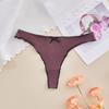 Yousheng Женские стринги Бесшовные с низкой посадкой Хлопковое нижнее белье Сексуальные трусики бикини с оборками Женские дышащие трусы