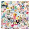 100Pcs Graffiti Stickers Various Summer Holiday Decorative Cute Decals Laptop Luggage Journal Album Scrapbook Refrigerator Stickers Gift
