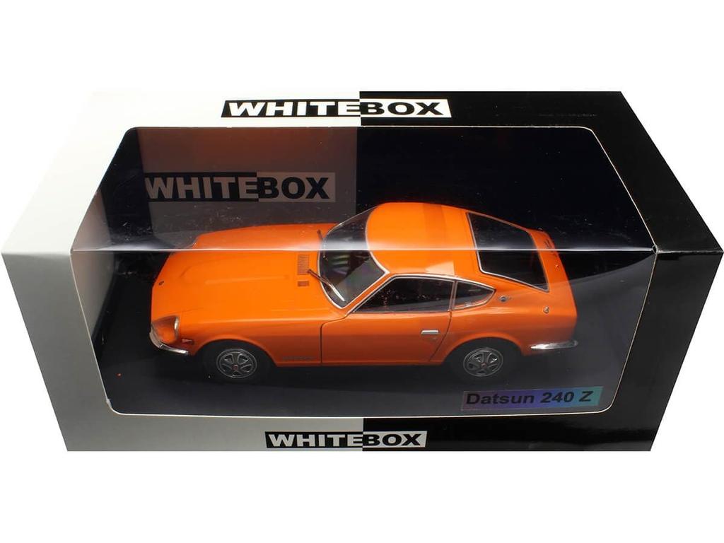 WHITEBOX Scale Datsun 240Z 1969 Orange Nissan Datsun 240 Z Diecast Car 1/24