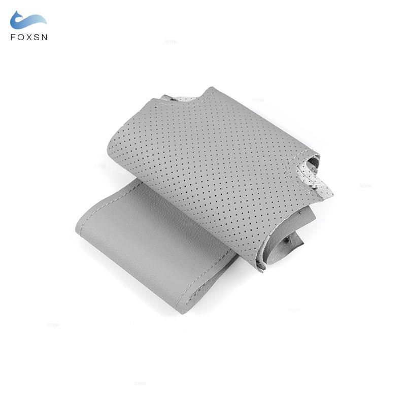 Car Steering Wheel Leather Cover For Toyota Land Cruiser Prado 120 4Runner Highlander Hilux Tacoma Tundra For Lexus LS400