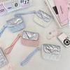 Mini Earphone Storage Bag Quilted Key Jewelry Protective Pouch for Women Girls