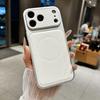 Магнитный чехол с текстурой личи для iPhone 17 Pro Max - Трансформируется в окошко, подходит для Apple 16 и 15