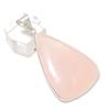 Подвеска из натурального розового кварца из стерлингового серебра 925 пробы 2,09 дюйма Z2d40
