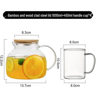 Набор стеклянного кувшина для воды и чашек ChaXun