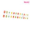 Kids Cartoon Pattern Design Wearing Fake Nails Strips Nail Tips Special Manicure Popular Children False Nails Press