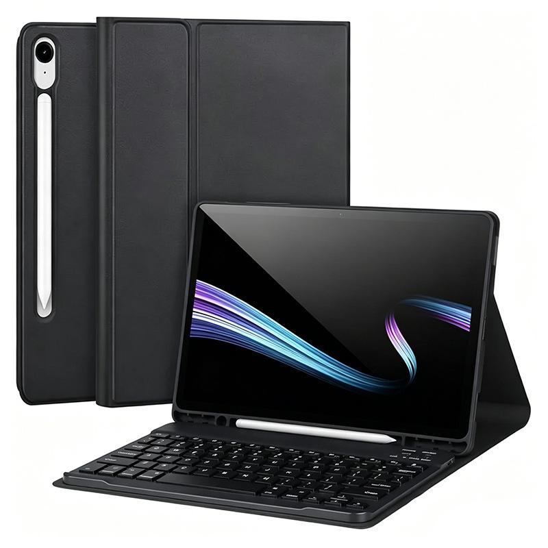 Защитный чехол-клавиатура Bluetooth для Samsung Tab S8/S9/S10 Plus, S7 FE, 12.4 - Совместим с моделями для Испании и Франции.
